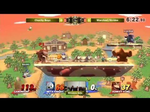 Smash 4 Charity - Charity Boyz (Red) Vs. Warchief/Strides (Blue) Doubles Losers Side - Smash Wii U