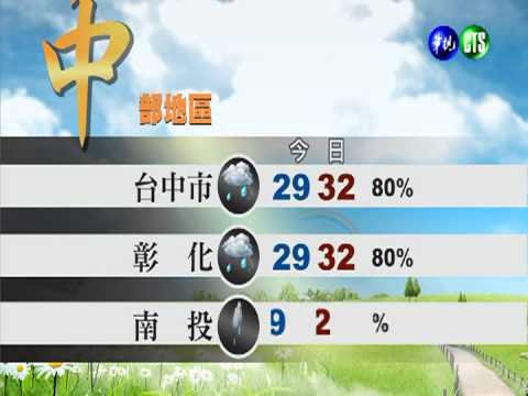 2013.08.20華視午間氣象 謝安安主播