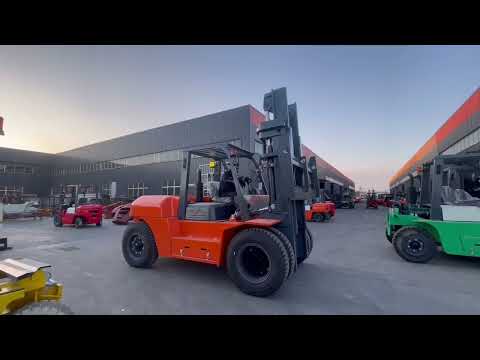 Large forklift inspection in China before shipment
