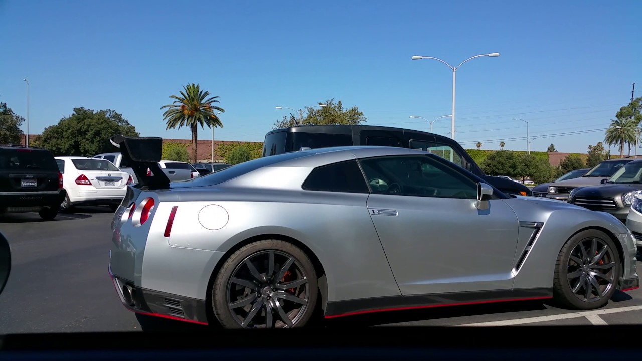 Pimp Up Nissan GT-R With Huge Rear Trunk Carbon Fiber Wing Spoiler! Full HD 2017