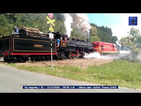 A.B.P.F. Sul–Trem Serra do Mar/SC - 12/12/2020-filmagem Railfan ThomazLNO.