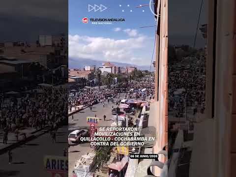 Este lunes en Quillacollo - Cochabamba se registraron movilizaciones en contra del gobierno