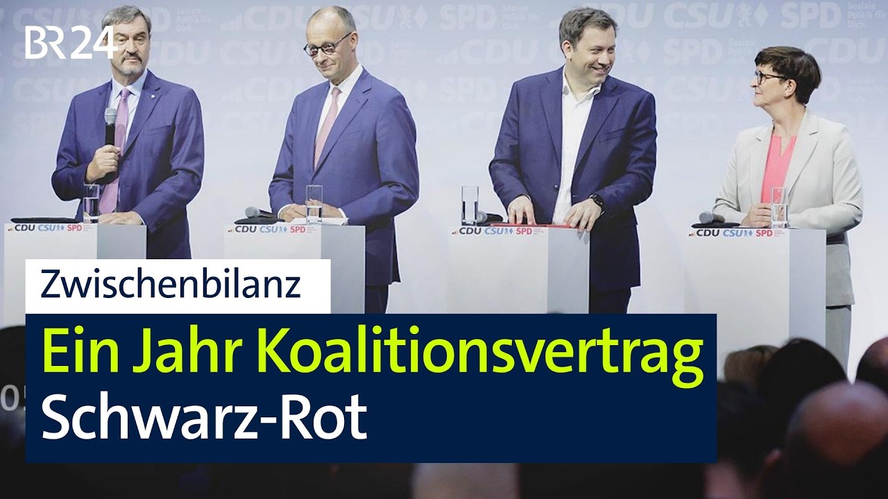 Ein Jahr Koalitionsvertrag: Zwischenbilanz für die Bundesregierung: | BR24