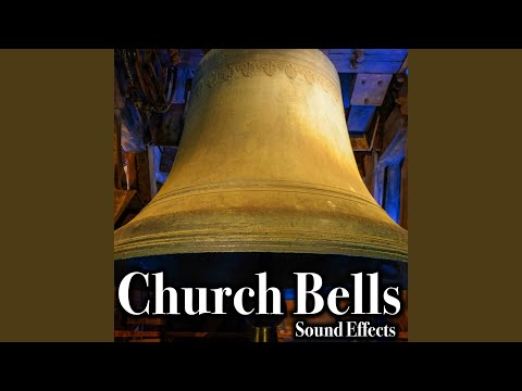 Church Tower Clock Bell Strikes 12 O'clock
