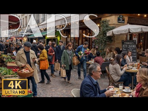 [🇫🇷Paris France 4K 120FPS Walking Tour] Saturday Walk in Latin Quarter Paris  21/February/2026