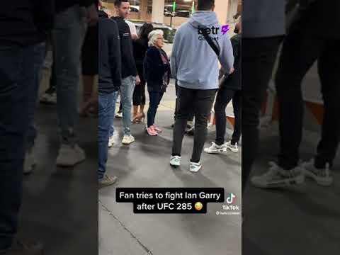 FAN TRIES TO FIGHT IAN GARRY LOOOOL #ufc #mma #iangarry