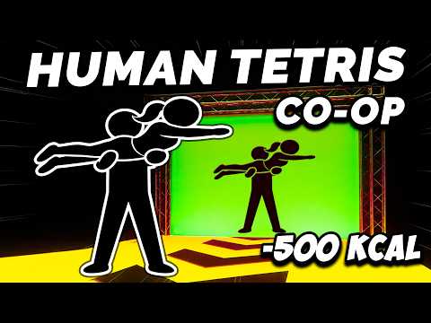 HUMAN TETRIS🎮 | CO-OP👫 | -500 Kcal | Viral Interactive Game | Immersive Interactive Warm Up