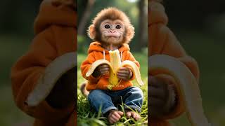 Download lagu Monyet Lucu Makan Pisang Sambil Tertawa 😂🍌 #monyetlucu #hewanimut #shorts #videolucu #imutsintetik mp3