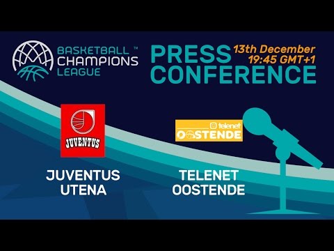 Juventus Utena v Telenet Oostende - Press Conference - Basketball Champions League