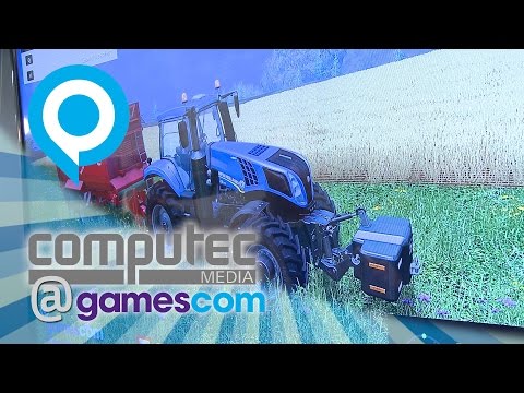 Landwirtschafts Simulator 2015 vorgestellt | Schleppen, Pflanzen und Ernten | Gamescom 2014