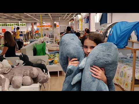 Акула из Икеи - сложный выбор, мама ругает дочь, такой вот влог ))