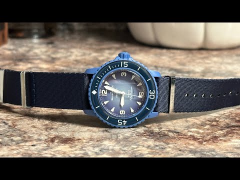Blancpain x SWATCH Scuba Fifty Fathoms with Artem Sailcloth and Nylon Straps!!!