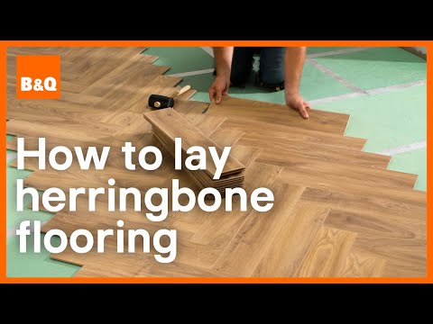 How to lay herringbone flooring | DIY