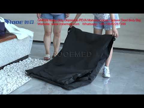 GA4024 PEVA Chlorine Free Body Bag Cadaver Bag With Outside Carry Handles