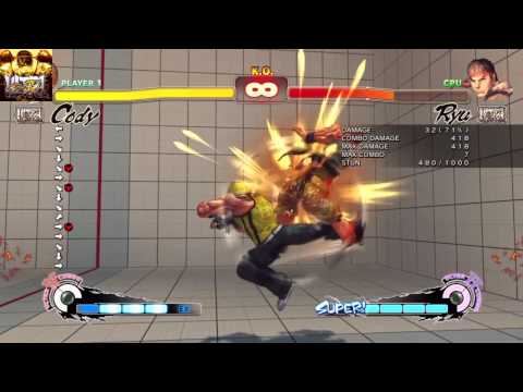 Cody Combos I Actually Use - USF4 Offline [Training Mode]