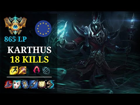 Karthus Jungle vs Kha'Zix - 18 kills - Tanu EUW Challenger (865 LP) Patch 10.21