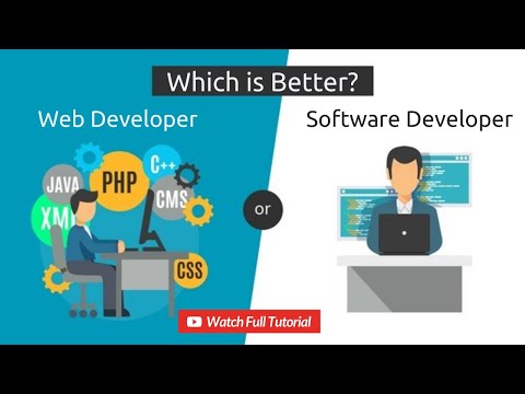 Web Developer vs Software Developer | Difference Between Software Developer and Web Developer