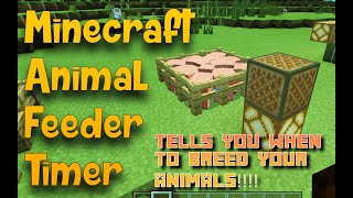 Minecraft Animal Farm Automatic Feeder Timer: Minecraft Bedrock
