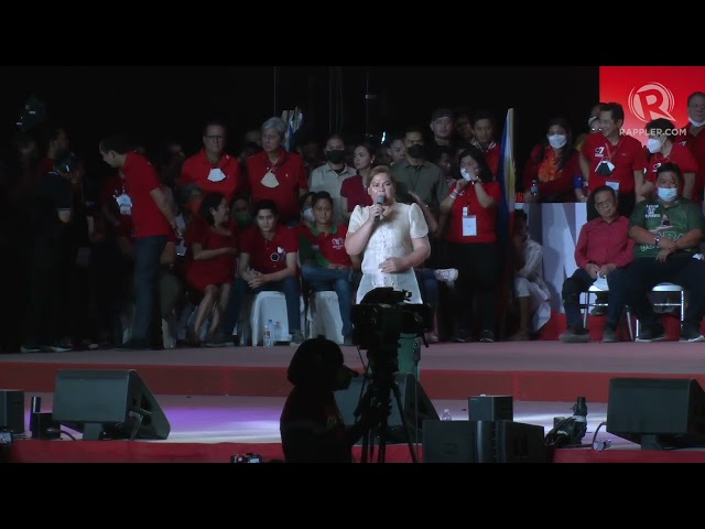 FULL SPEECH: Sara Duterte at miting de avance in Parañaque