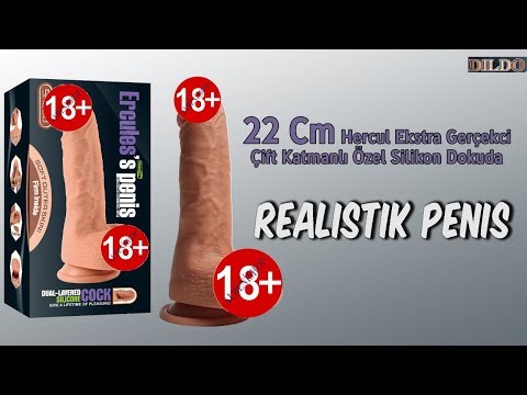 Hercules 22 cm Extra Gerçekçi Çift Katmanlı Belden Bağlamalı Penis