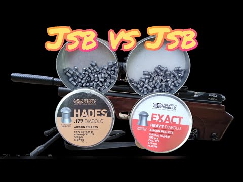 Jsb Hades vs Jsb Exact grouping test @ 30 meters