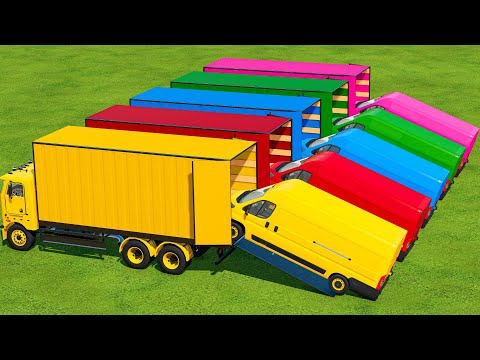 Transporting Of Colors | Van Loaded With Trucks In Fs22 | Farming Simulator 22 |