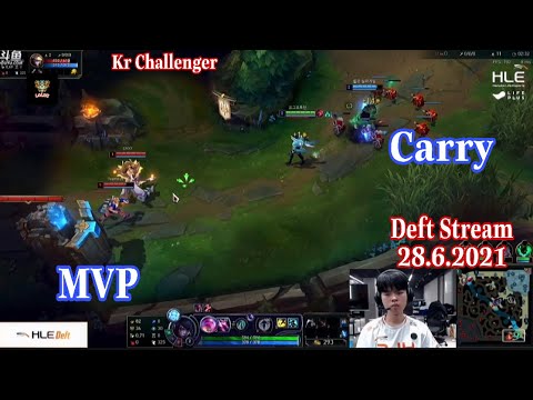 HLE Deft Stream 29.6.2021 - Aphelios Carry in Kr Challenger #lol98