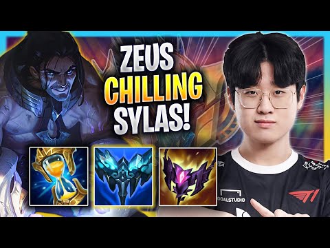 ZEUS CHILLING WITH SYLAS! - T1 Zeus Plays Sylas TOP vs Maokai! | Season 2023