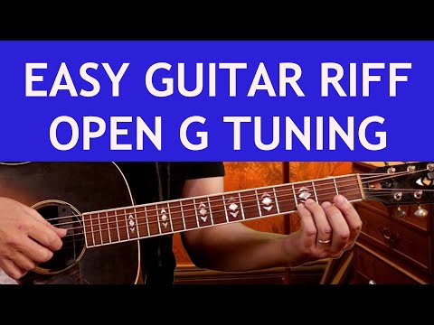 Quick And Easy Open G Guitar Riff: Blues Guitar Lesson with TAB