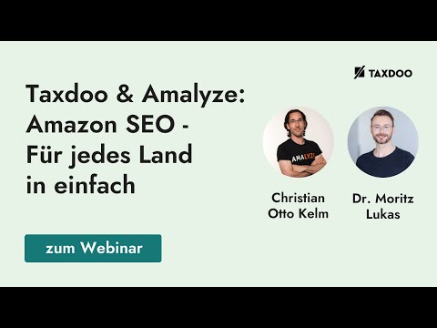 Taxdoo & Amalyze: Amazon SEO - Für jedes Land in einfach