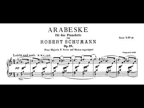 Schumann - Arabeske (Nelson Freire, piano)