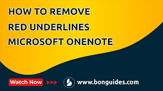 How to Remove the Red Underlines in Microsoft OneNote | Get Rid of the Red Underline in OneNote?