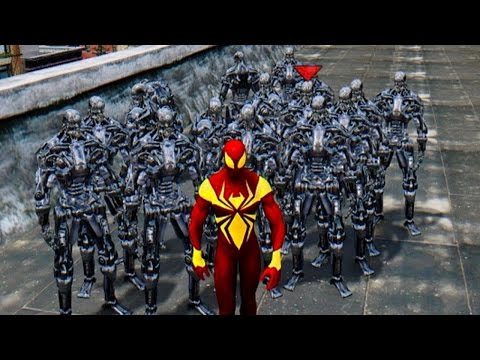 IRON SPIDER-MAN VS TERMINATOR ARMY - EPIC BATTLE