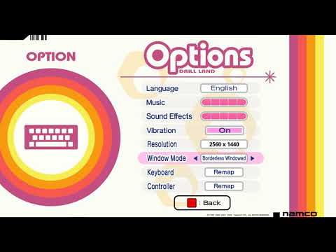 Menu Rhythm (Mr. Driller Drill Land)