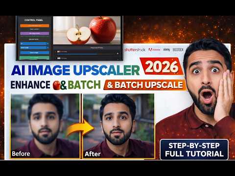 How To Upscale Images 2x & 4x Using AI | Image Enhance Tutorial | Image Quality Improve Kaise Karein