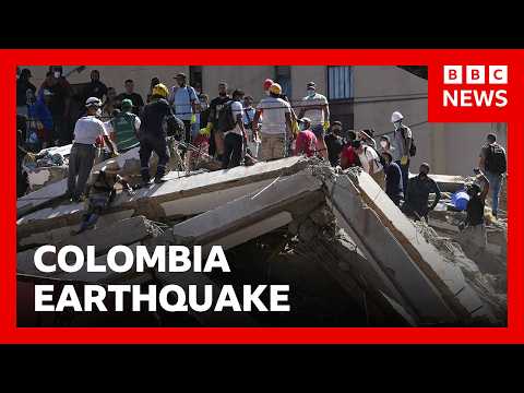 At least 132 killed in Colombia's largest earthquake in years | BBC News