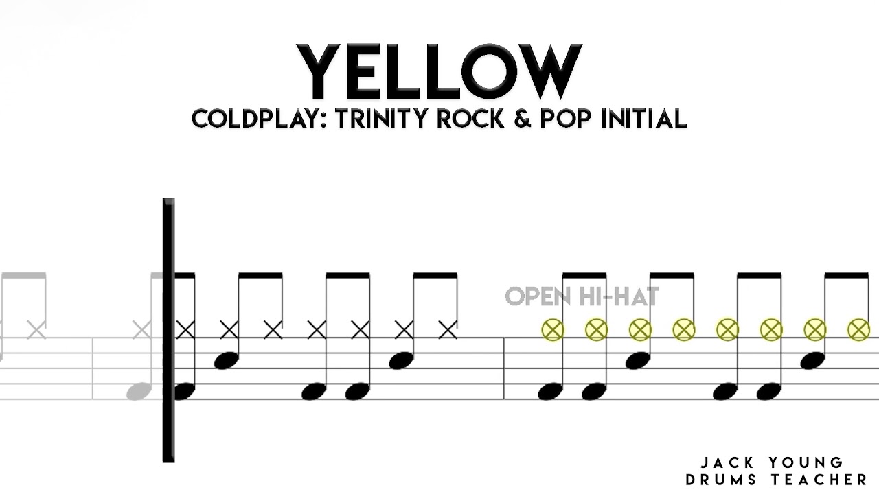 Yellow - Trinity Rock & Pop Drums : Initial (OLD)