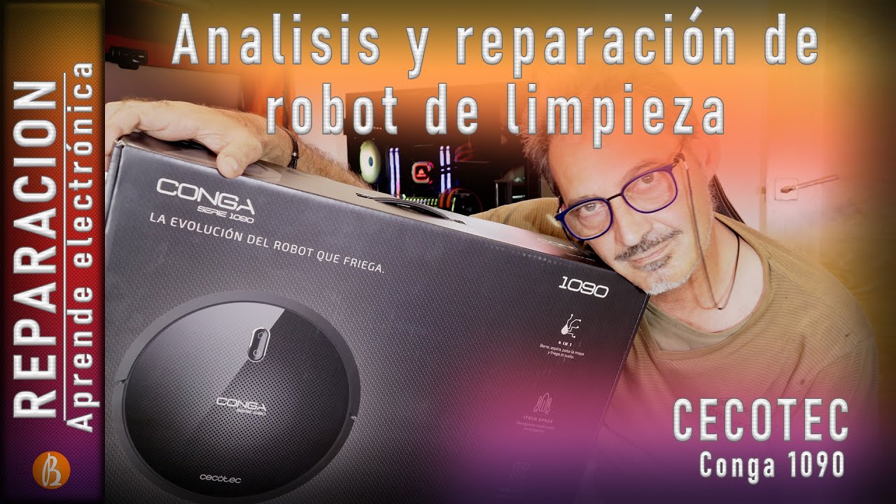 Analisis y reparación de robot de limpieza cecotec conga 1090 que solo da vueltas