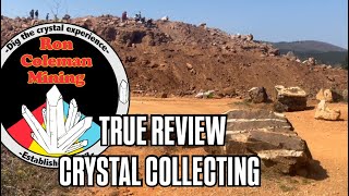 Ron Coleman Mining TRUE REVIEW Crystal picking #jaydrone  #rockhounding  #crystals 