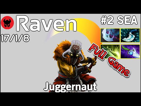Raven [LOTAC] plays Juggernaut!!! Dota 2 Full Game 7.20