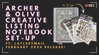 Starting my Archer & Olive Listing Book ft. New Stamps from LaylebyMail