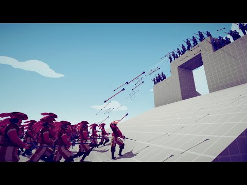 ELITE ARCHERS FORT DEFENSE vs 200 MELEE UNITS - TABS | Totally Accurate Battle Simulator