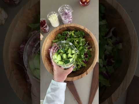 American Bar Style Chopped Salad with A Creamy Italian Dressing #thesaladlab