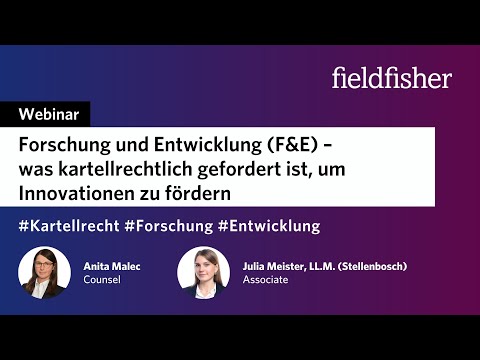 Webinar | Forschung und Entwicklung – was kartellrechtlich gefordert ist, um Innovationen zu fördern