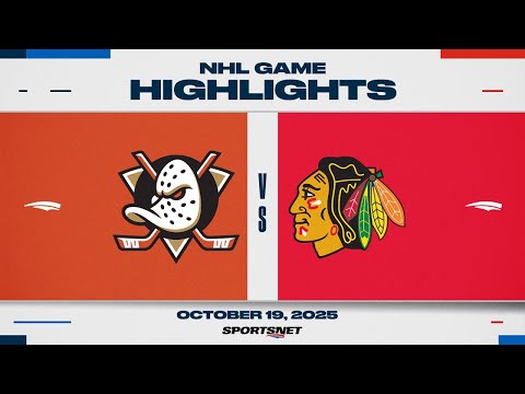 NHL Highlights | Ducks vs. Blackhawks - October 19, 2025
