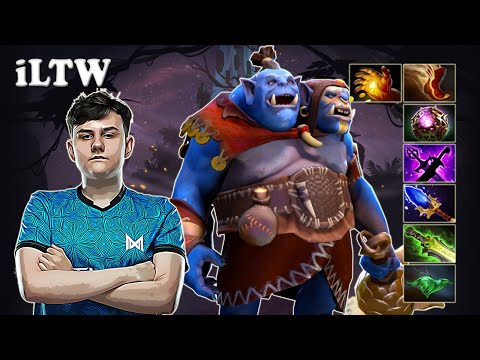 iLTW - Ogre Magi Safelane with Save Lina vs Crit Monkey King | Dota 2 7.30b Gameplay