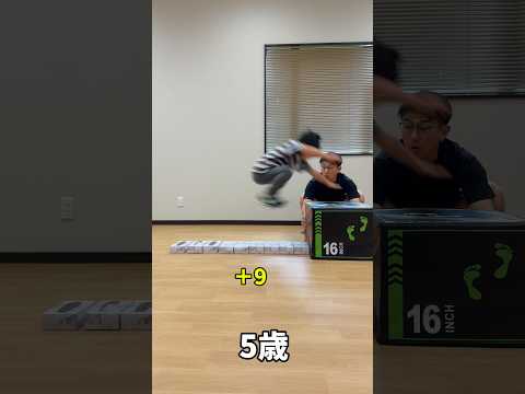 5歳児のジャンプ力を1年前と比較してみた