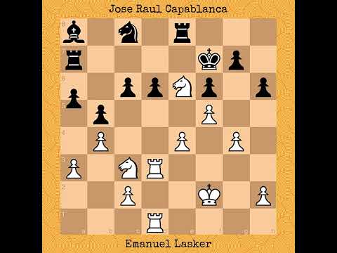 Emanuel Lasker vs Jose Raul Capablanca, 1914 #chess
