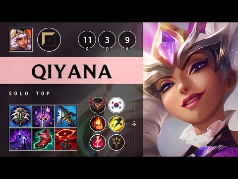 Qiyana Top vs Jayce: Unstoppable - KR Grandmaster Patch 14.16