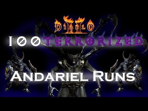100 Terrorized Andariel Runs - 678MF Blizzard Sorceress
